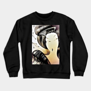 jade oriental midnight geisha Crewneck Sweatshirt